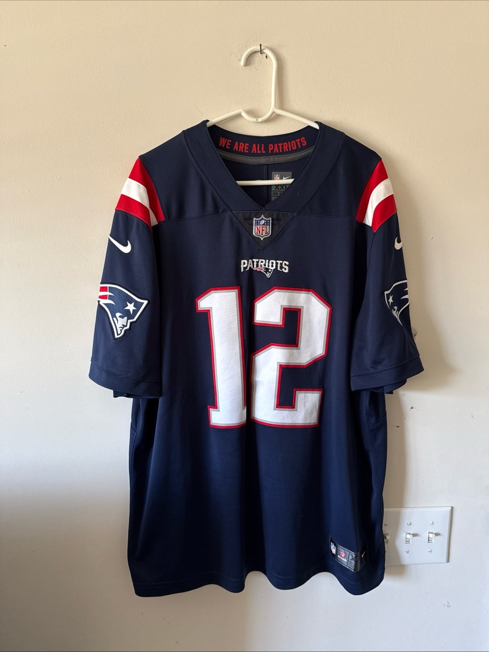 Men’s Nike Tom Brady #12 New England Patriots Vapor Lmtd NFL Jersey Sz 2XL RARE